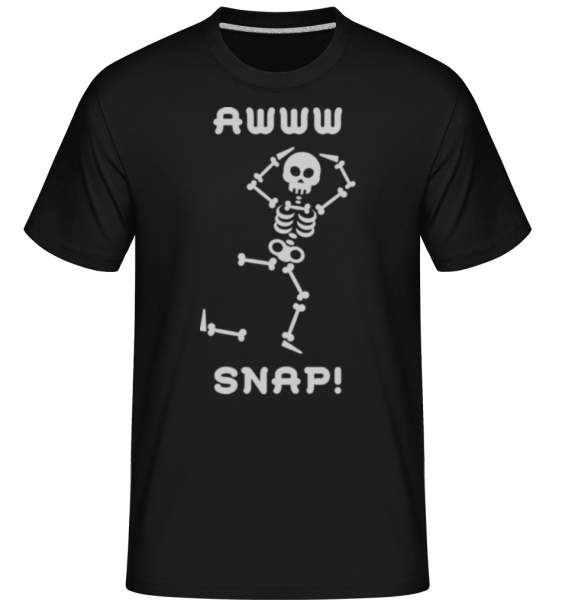 Awww Snap -  Shirtinator tričko pre pánov - Čierna - Predné