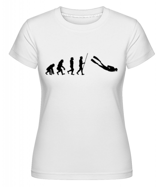 Evolution Diving -  Shirtinator tričko pre dámy - Biela - Predné