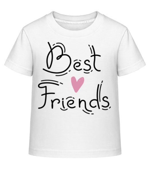 Najlepší priatelia - Detské Shirtinator tričko - Biela - Predné