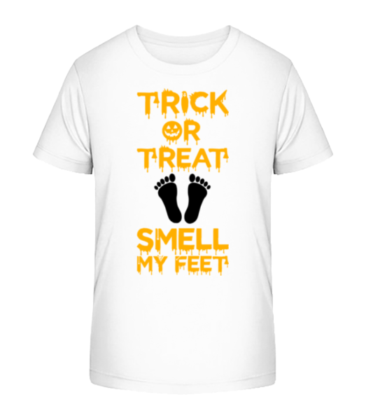 Trick or Treat, Vôňa moje nohy - Detské bio tričko Stanley Stella - Biela - Predné