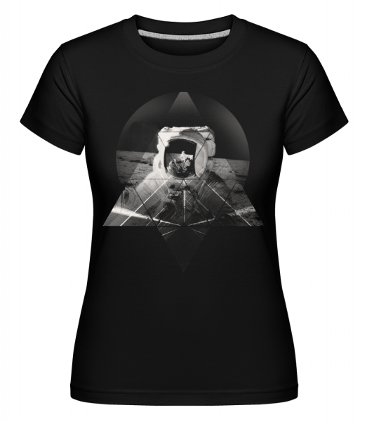 astronaut -  Shirtinator tričko pre dámy - Čierna1 - Predné