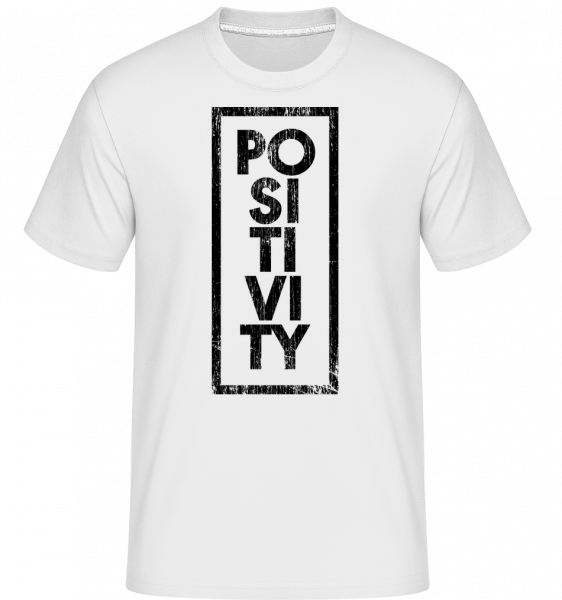 pozitivity -  Shirtinator tričko pre pánov - Biela - Predné