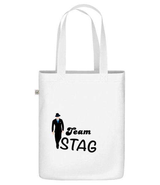 tím Stag - Organická taška - Biela - Predné