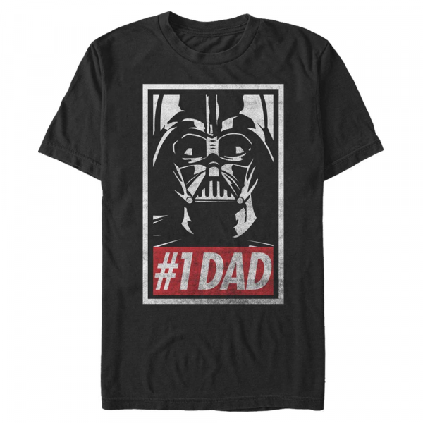 Star Wars - Darth Vader Obey Dad - Deň otcov - Pánske Tričko - Čierna - Predné