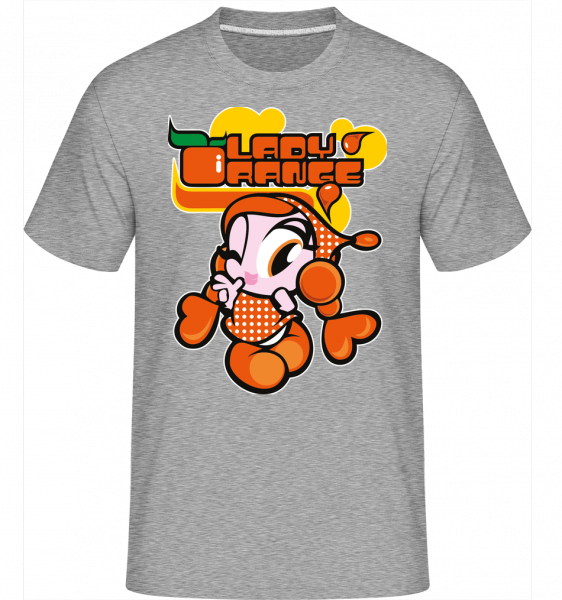 Lady Orange -  Shirtinator tričko pre pánov - Melírovo šedá - Predné