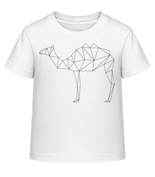 polygón Camel - Detské Shirtinator tričko - Biela - Predné