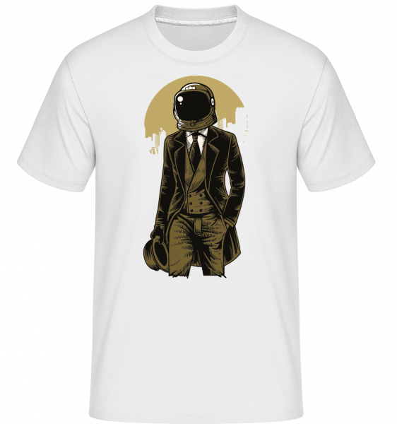 Classic Astronaut -  Shirtinator tričko pre pánov - Biela - Predné
