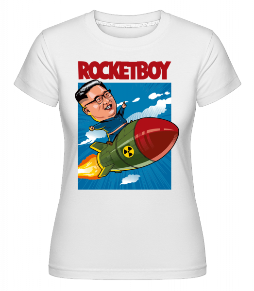 Rocketboy -  Shirtinator tričko pre dámy - Biela - Predné