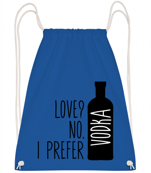 I Prefer Vodka - Drawstring batoh so šnúrkami - Kráľovská modrá - Predné