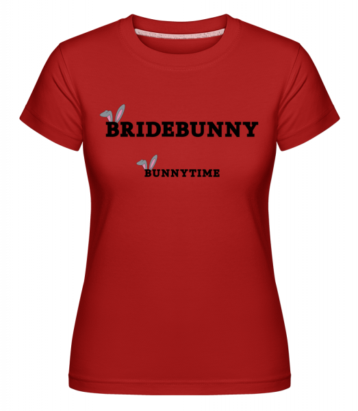 Bridebunny Bunnytime -  Shirtinator tričko pre dámy - Červená - Predné