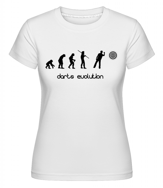 šípky Evolution -  Shirtinator tričko pre dámy - Biela - Predné