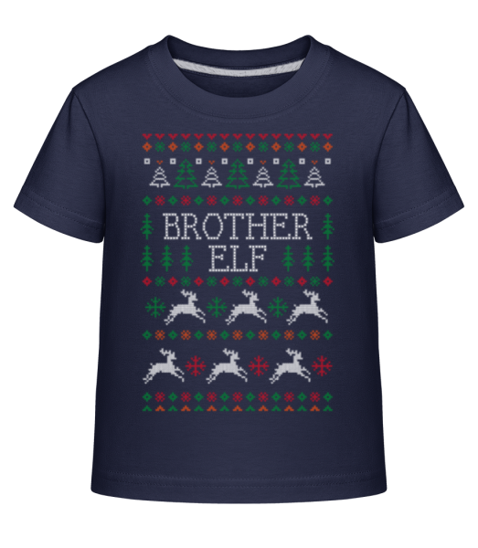 Brother Elf - Detské Shirtinator tričko - Namornícka modrá - Predné