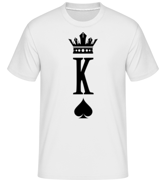 Poker King -  Shirtinator tričko pre pánov - Biela - Predné