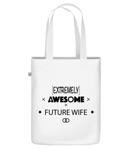 Úžasné Future Wife - Organická taška - Biela - Predné