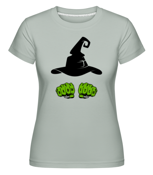 Bad Witch -  Shirtinator tričko pre dámy - Mätová zelená - Predné