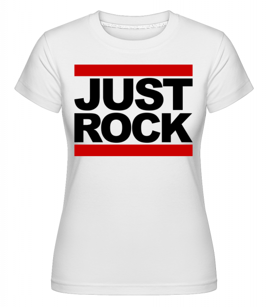 Len rock Logo -  Shirtinator tričko pre dámy - Biela - Predné
