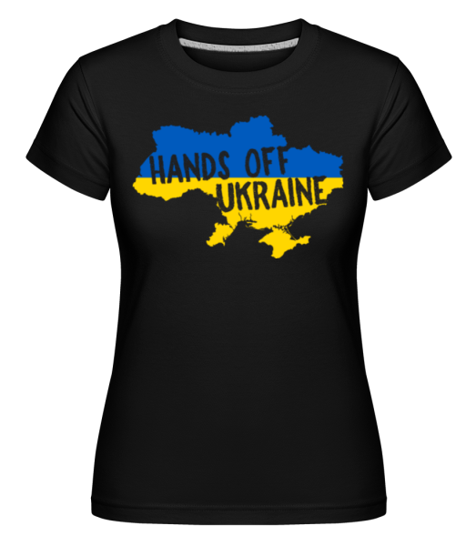 Hands Off Ukraine -  Shirtinator tričko pre dámy - Čierna - Predné