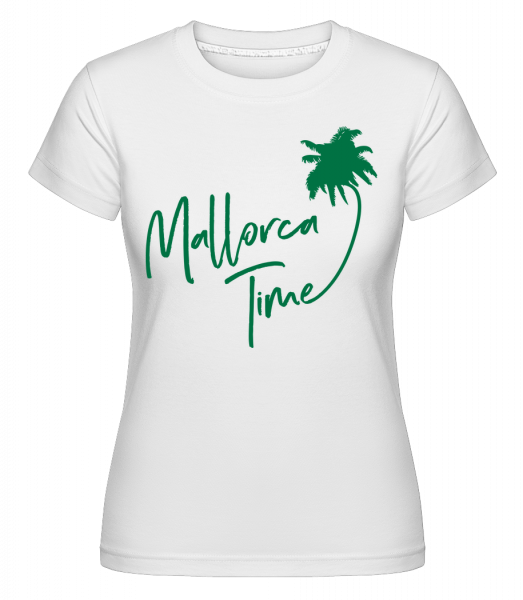 Mallorca Time -  Shirtinator tričko pre dámy - Biela - Predné
