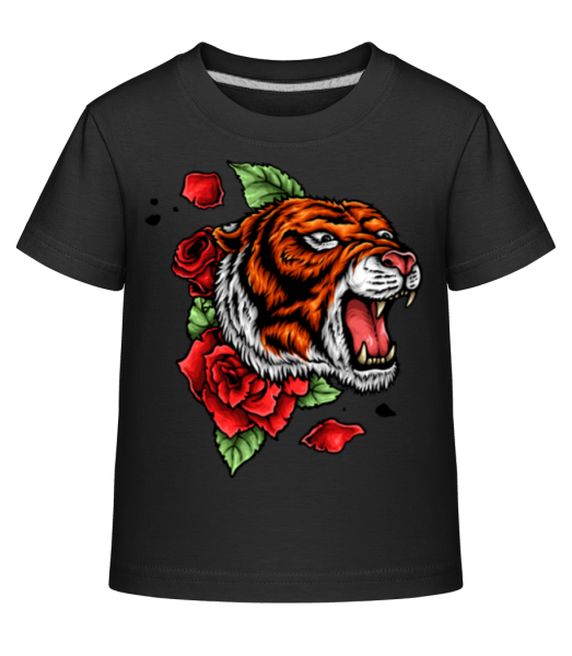 Tiger Fury - Detské Shirtinator tričko - Čierna - Predné