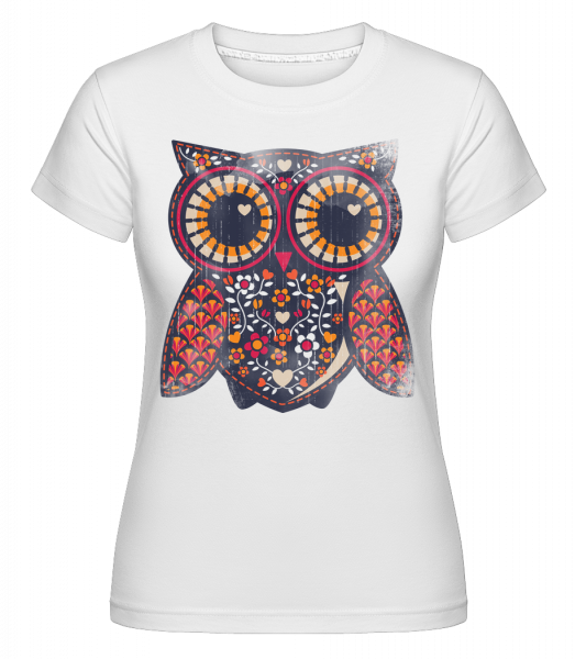 Art Owl -  Shirtinator tričko pre dámy - Biela - Predné