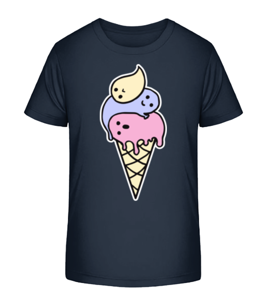Duch Ice Cream - Detské bio tričko Stanley Stella - Namornícka modrá - Predné