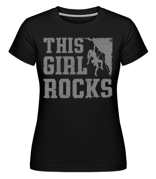 This Girl Rocks -  Shirtinator tričko pre dámy - Čierna - Predné