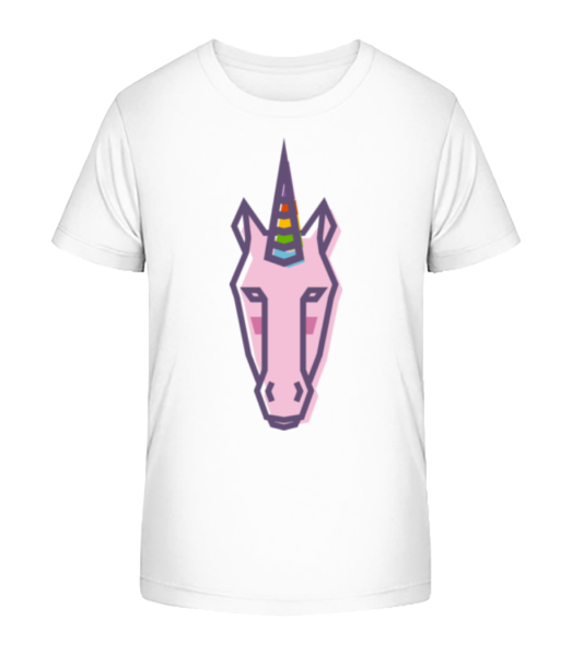 Unicorn Doska - Detské bio tričko Stanley Stella - Biela - Predné