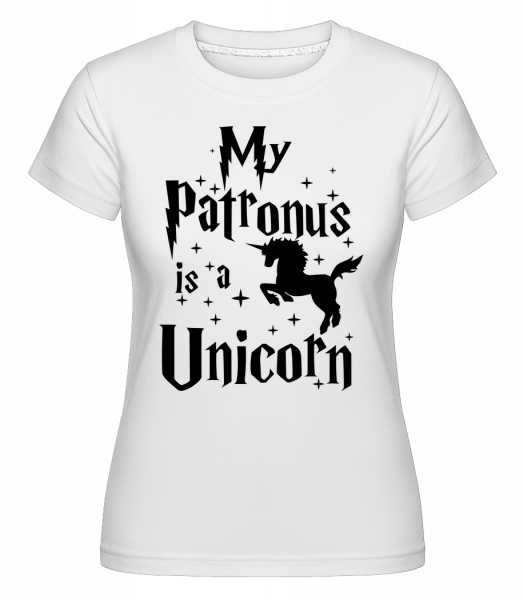 My Patronus Is A Unicorn -  Shirtinator tričko pre dámy - Biela - Predné