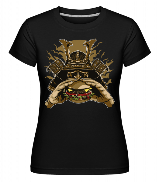 Samurai Burger -  Shirtinator tričko pre dámy - Čierna - Predné