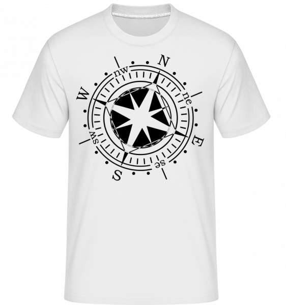 Compass -  Shirtinator tričko pre pánov - Biela - Predné