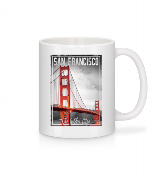 San Francisco Golden City - Keramický hrnček - Biela - Predné