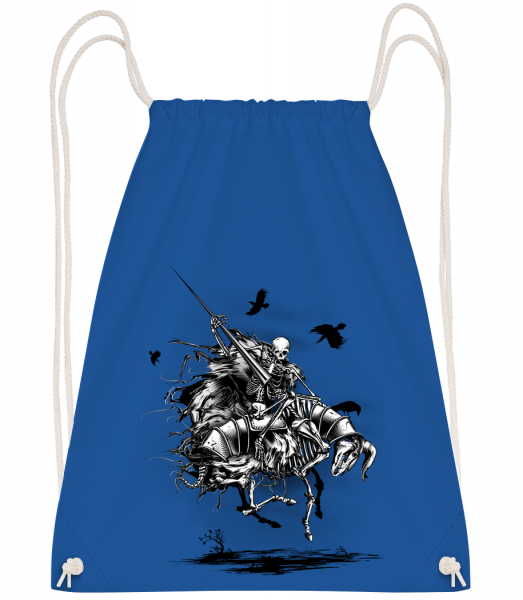 Dead Knight - Drawstring batoh so šnúrkami - Kráľovská modrá - Predné