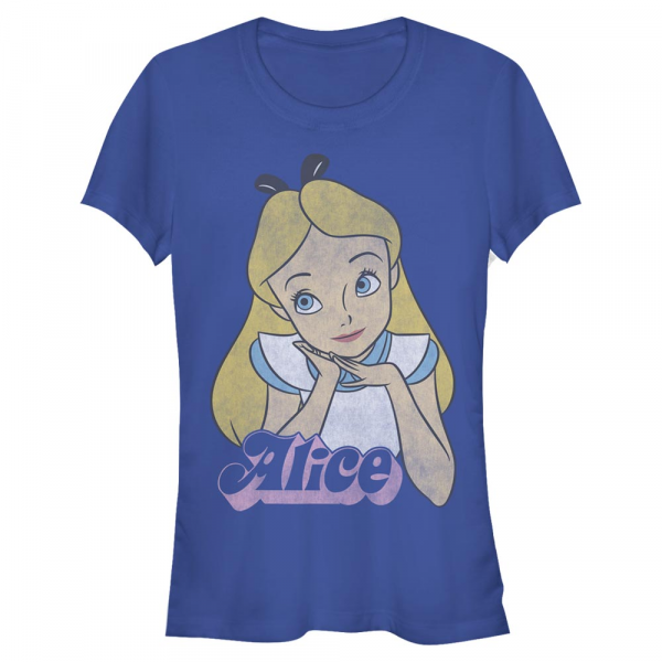 Disney Classics - Alica v krajine zázrakov - Alice Big - Dámske Tričko - Kráľovská modrá - Predné