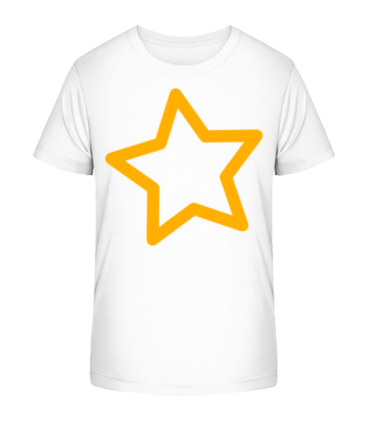 Simple Star - Detské bio tričko Stanley Stella - Biela - Predné