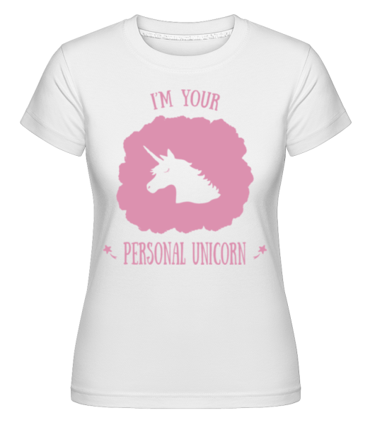 I'm Your Personal Unicorn -  Shirtinator tričko pre dámy - Biela - Predné