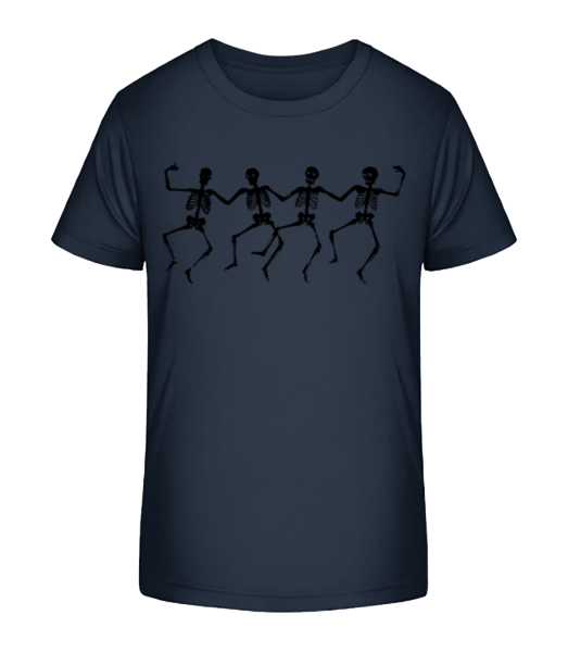 tanečné Skeletons - Detské bio tričko Stanley Stella - Namornícka modrá - Predné