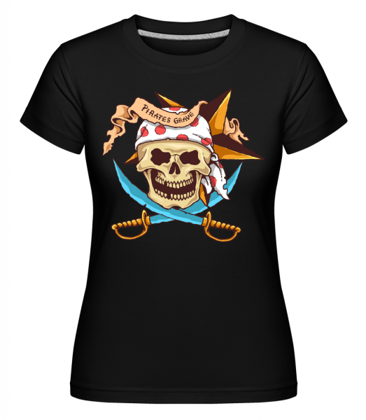 Pirate Grave -  Shirtinator tričko pre dámy - Čierna - Predné
