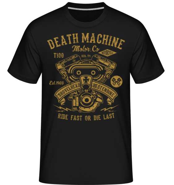 Death Machine -  Shirtinator tričko pre pánov - Čierna - Predné
