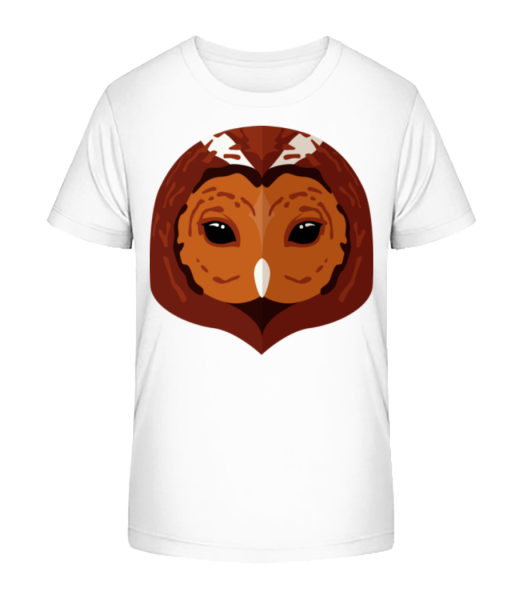 Owl Comic Shadow - Detské bio tričko Stanley Stella - Biela - Predné