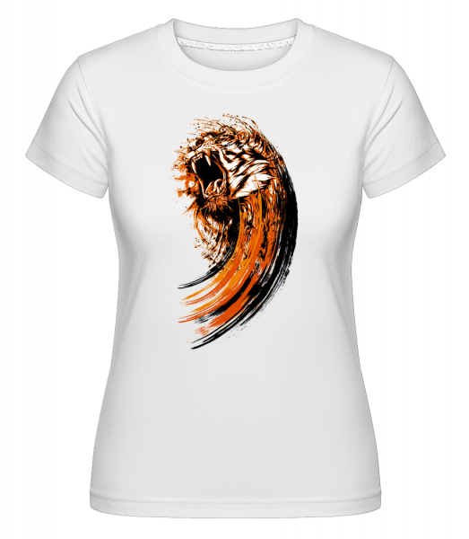 Roaring Tiger -  Shirtinator tričko pre dámy - Biela - Predné