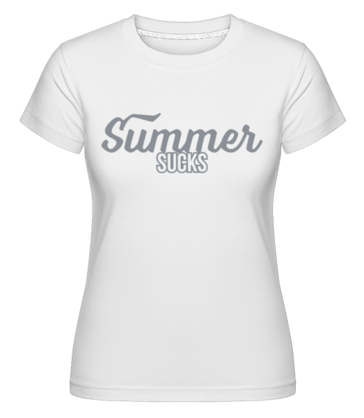 letné Sucks -  Shirtinator tričko pre dámy - Biela - Predné