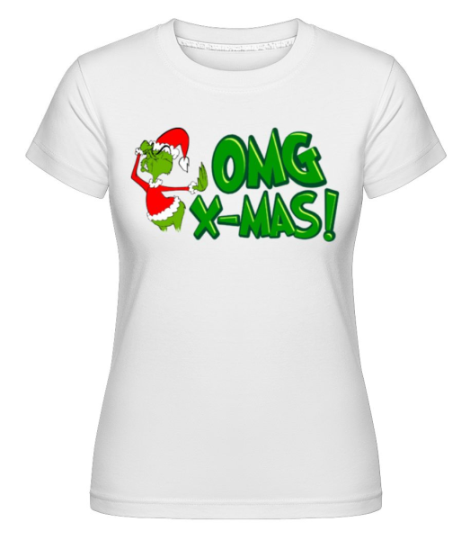 OMG X-Mas -  Shirtinator tričko pre dámy - Biela - Predné