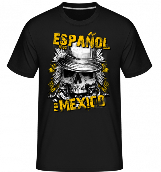Español Pre Mexico -  Shirtinator tričko pre pánov - Čierna - Predné