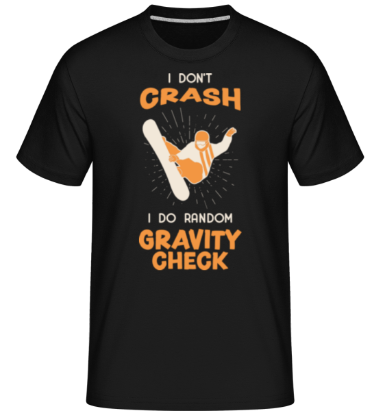 I Don't Crash -  Shirtinator tričko pre pánov - Čierna - Predné