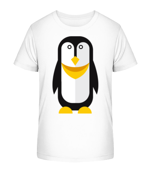 Penguin Comic - Detské bio tričko Stanley Stella - Biela - Predné