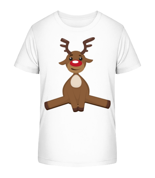 Christmas Deer - Detské bio tričko Stanley Stella - Biela - Predné