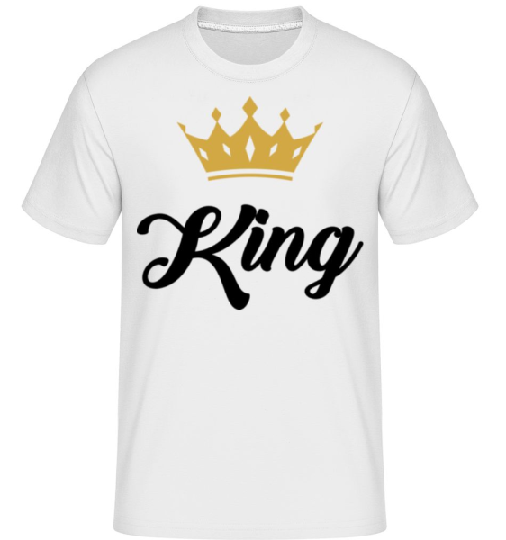 King -  Shirtinator tričko pre pánov - Biela - Predné