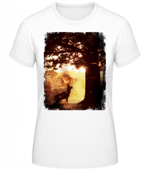Sun Deer - Dámske basic tričko - Biela - Predné