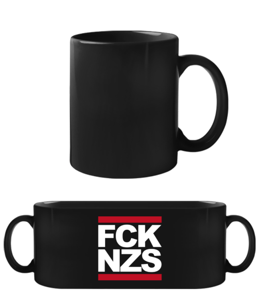 FCK NZS - Čierny hrnček - Čierna - Predné
