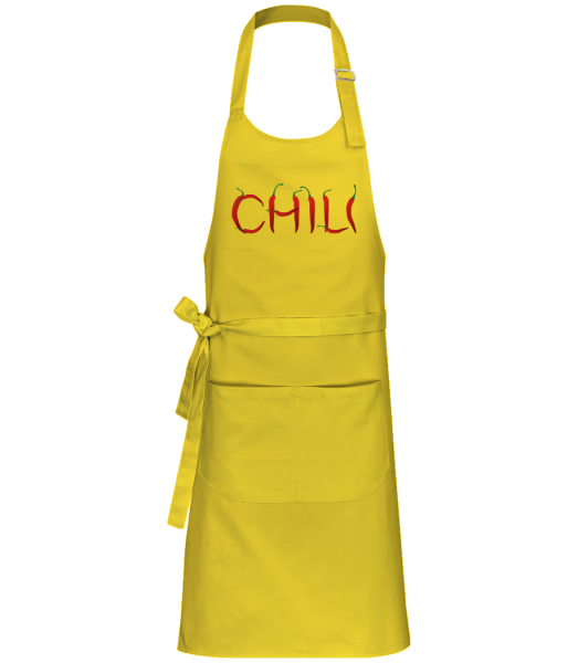 chili - Profesionálna zástera - Žltá - Predné